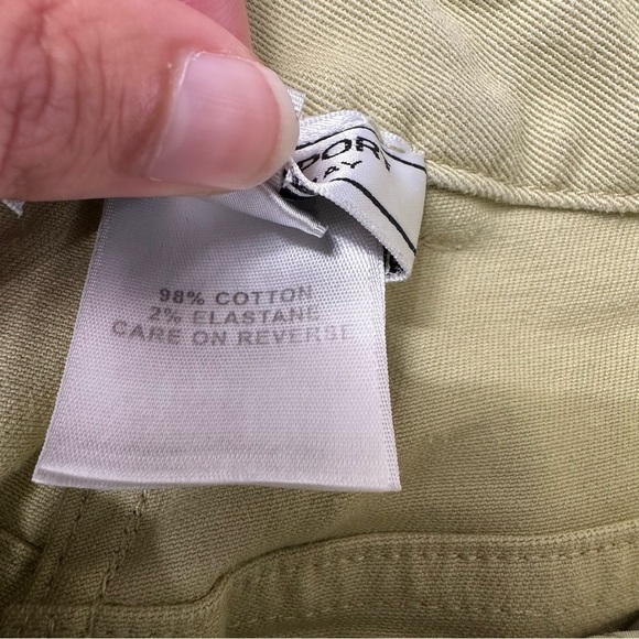 St John Sport By Marie Gray Womens Bootcut Denim Vintage Jeans Green 2 High Rise - Picture 6 of 10